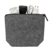 Органайзер для электроники и проводов "Felt" из RPET-фетра, серый