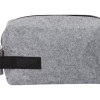 Органайзер для электроники и проводов "Felt" из RPET-фетра с ручкой, серый с черным Органайзер для электроники и проводов "Felt" из RPET-фетра с ручкой, серый с черным