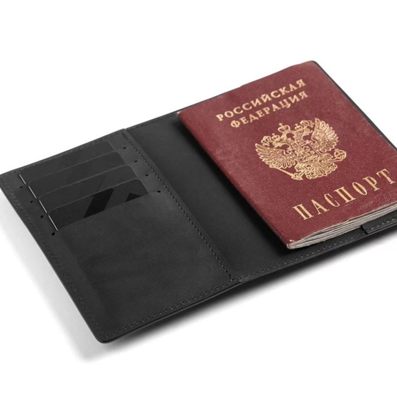 Обложка для паспорта Нит, черный
