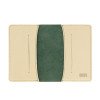 Обложка для паспорта Valerie Concept PSC4, зеленый/бежевый