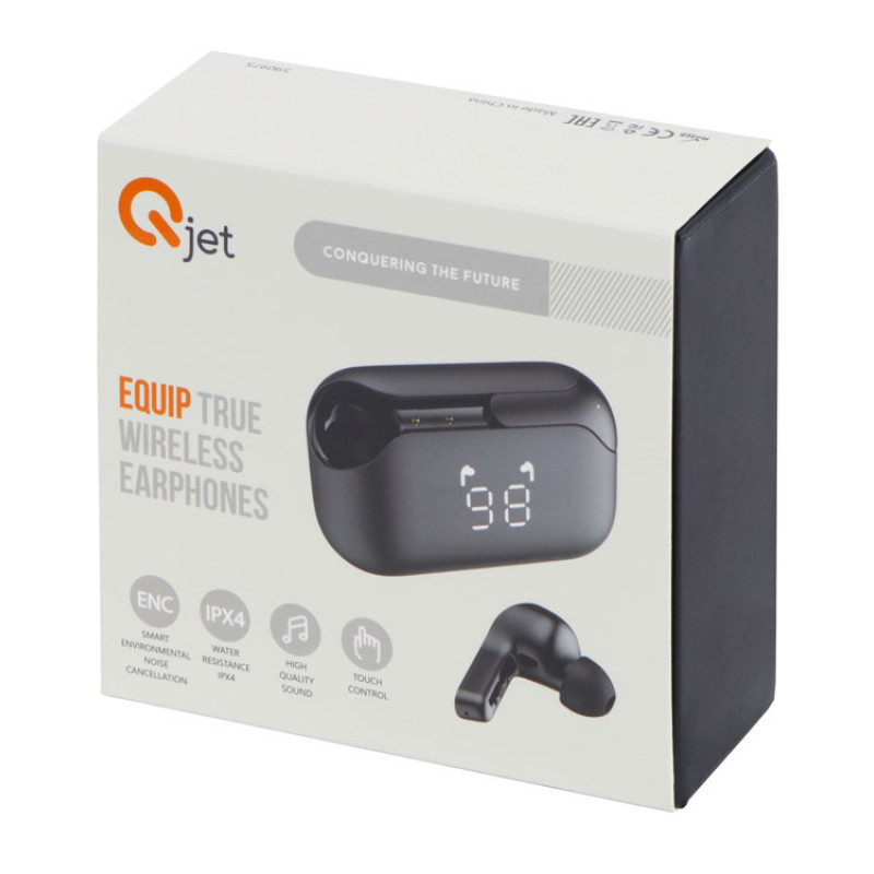 Беспроводные наушники TWS с ENC "Equip", IPX4, черный