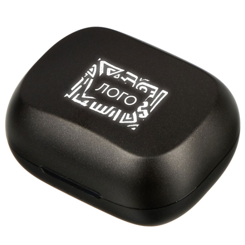 Беспроводные наушники с шумоподавлением c подсветкой лого «Lites», черные (Р) Беспроводные наушники с шумоподавлением c подсветкой лого «Lites», черные (Р)