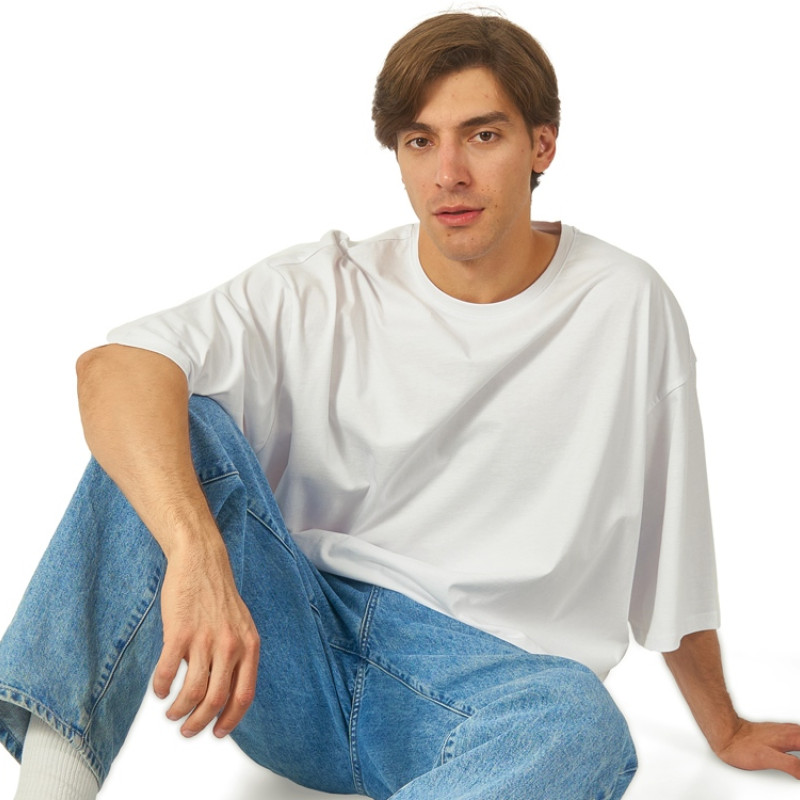 Футболка Berlin к/р оверсайз, 100% хлопок, 180гр, молочный