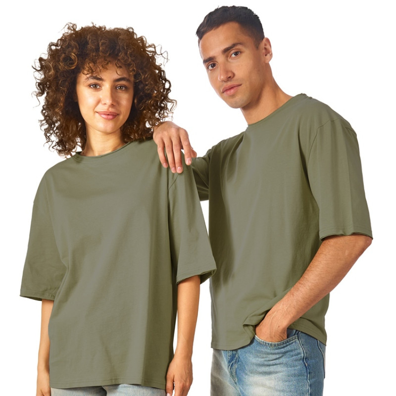 Футболка оверсайз «Liyon» унисекс, хаки