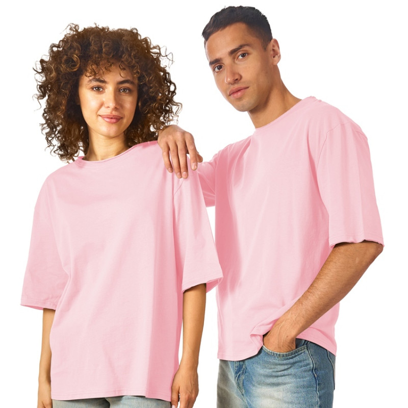 Футболка оверсайз «Liyon» унисекс, розовый Футболка оверсайз «Liyon» унисекс, розовый