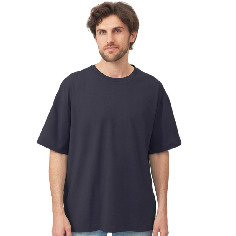 Футболка оверсайз «Vienna» унисекс , темно-синий