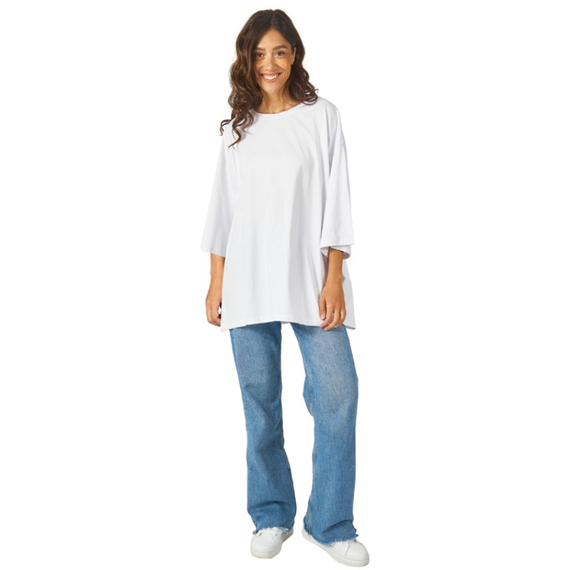 Футболка Berlin к/р оверсайз, 100% хлопок, 180гр, белый