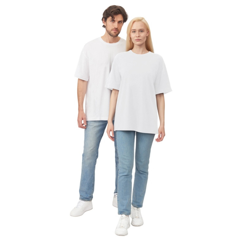 Футболка оверсайз «Vienna» унисекс , белый