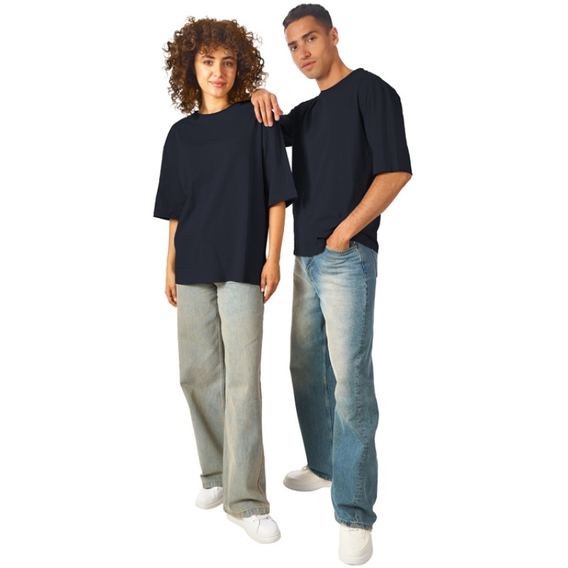 Футболка оверсайз «Liyon» унисекс, темно-синий Футболка оверсайз «Liyon» унисекс, темно-синий