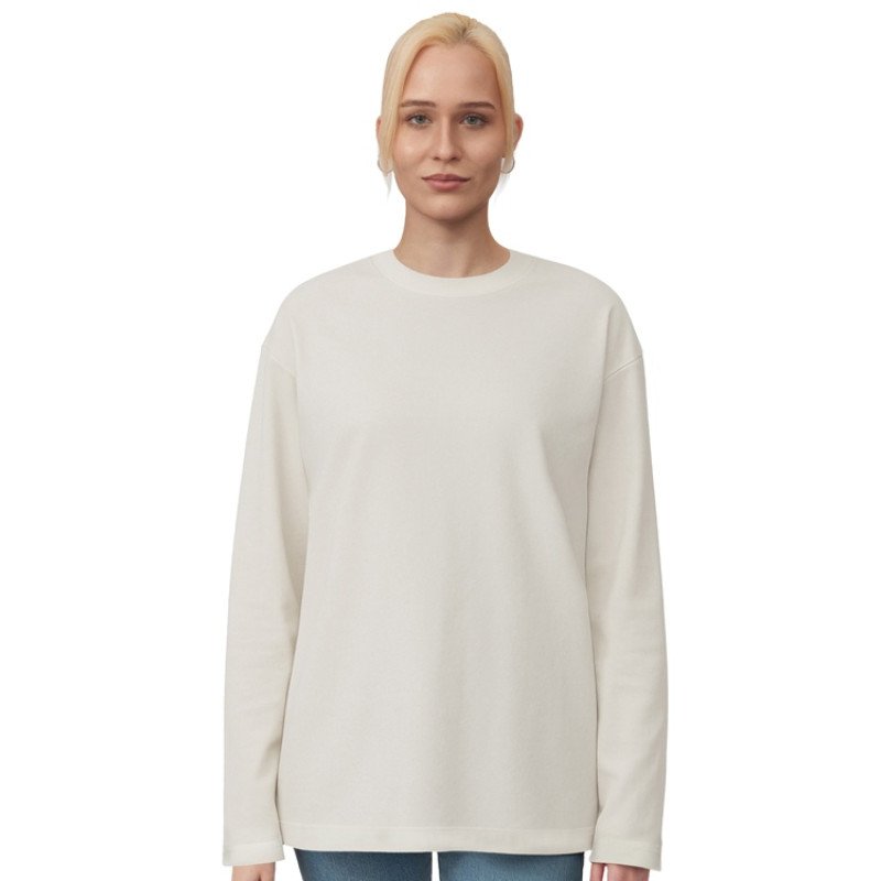 Лонгслив оверсайз «Berlin» унисекс, молочный