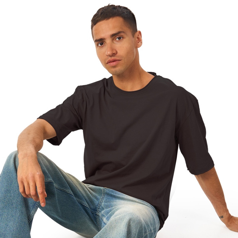 Футболка оверсайз «Liyon» унисекс, темно-серый Футболка оверсайз «Liyon» унисекс, темно-серый