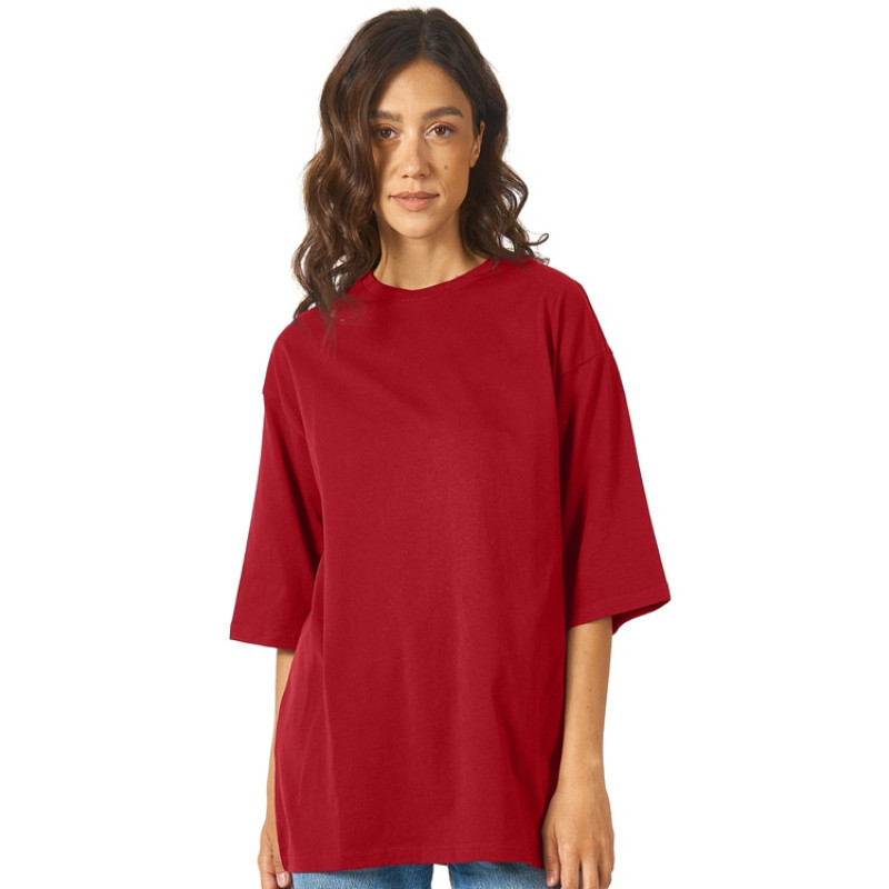 Футболка Berlin к/р оверсайз, 100% хлопок, 180гр, красный