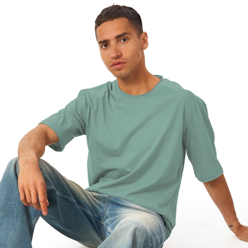 Футболка оверсайз «Liyon» унисекс, пыльно-бирюзовый