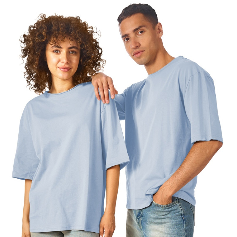 Футболка оверсайз «Liyon» унисекс, небесно-голубой Футболка оверсайз «Liyon» унисекс, небесно-голубой