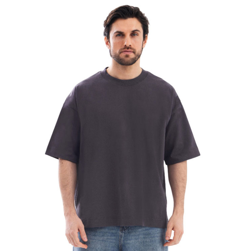 Футболка оверсайз «Beta.01» унисекс, темно-серый