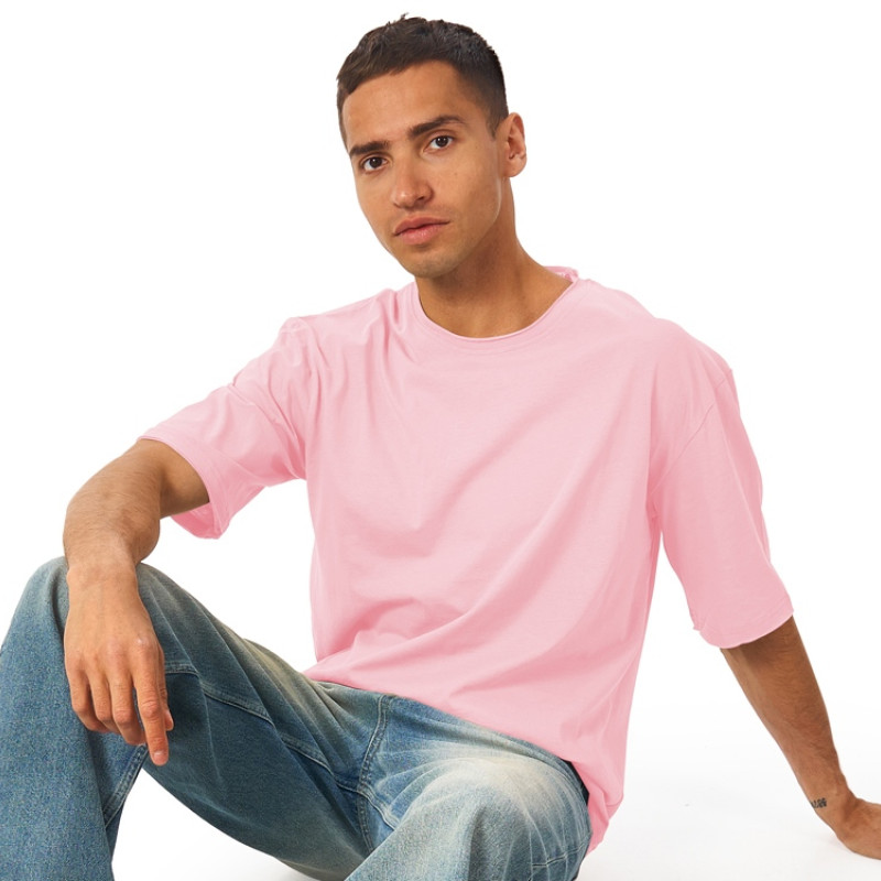 Футболка оверсайз «Liyon» унисекс, розовый Футболка оверсайз «Liyon» унисекс, розовый
