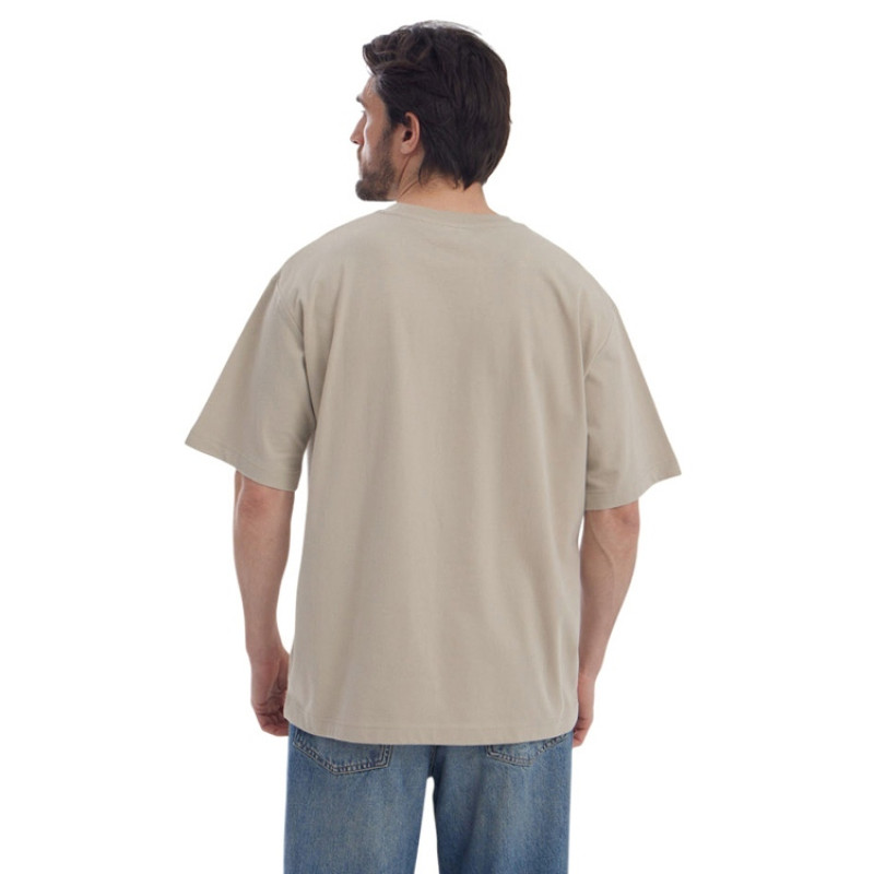 Футболка Kyoto из джерси 180 г/м2 с пич отделкой, унисекс, оливковый