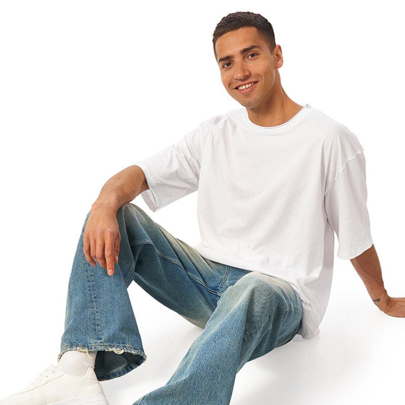 Футболка оверсайз «Liyon» унисекс, белый