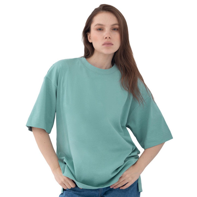 Футболка оверсайз «Beta.01» унисекс, пыльный бирюзовый