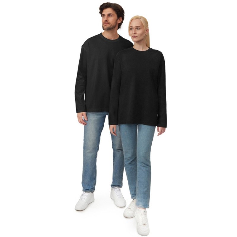 Лонгслив оверсайз «Berlin» унисекс, черный