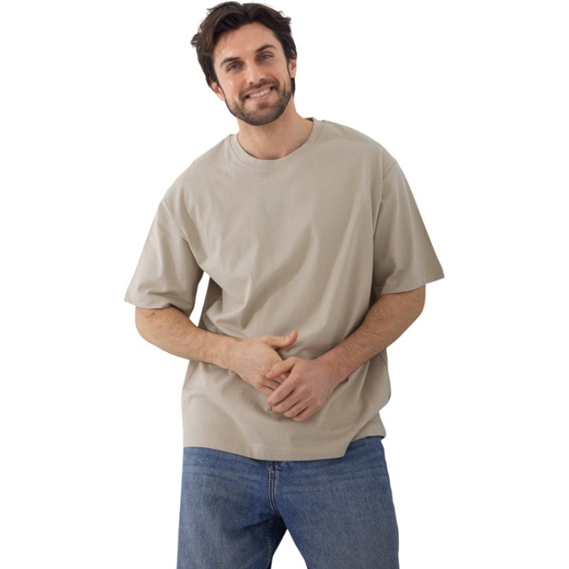 Футболка Kyoto из джерси 180 г/м2 с пич отделкой, унисекс, оливковый