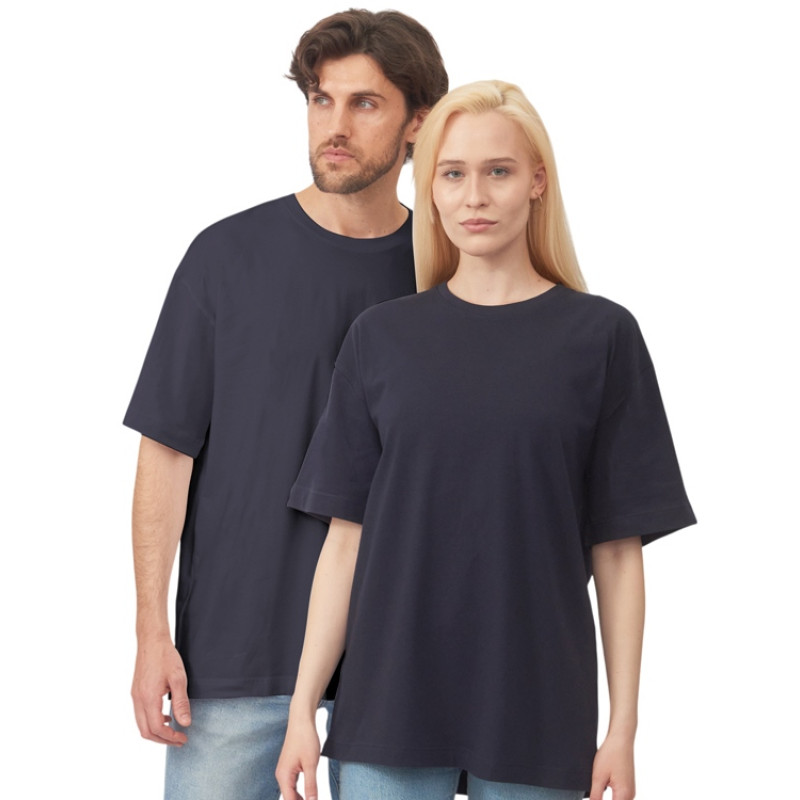 Футболка оверсайз «Vienna» унисекс , темно-синий