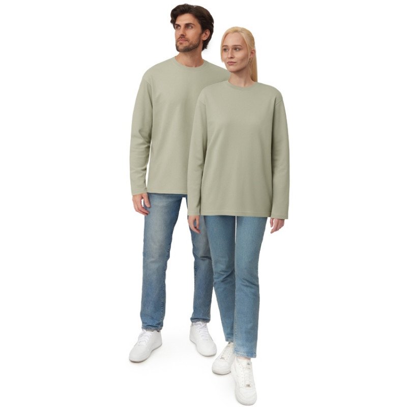 Лонгслив оверсайз «Berlin» унисекс, оливковый