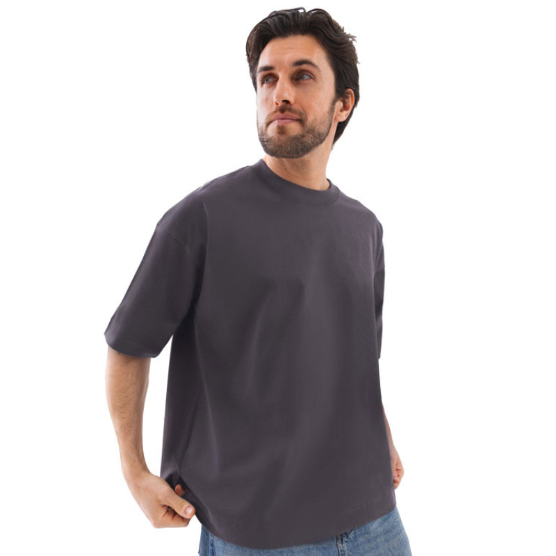 Футболка оверсайз «Beta.01» унисекс, темно-серый