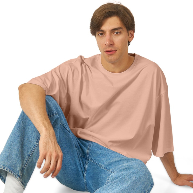 Футболка Berlin к/р оверсайз, 100% хлопок, 180гр, лососевый