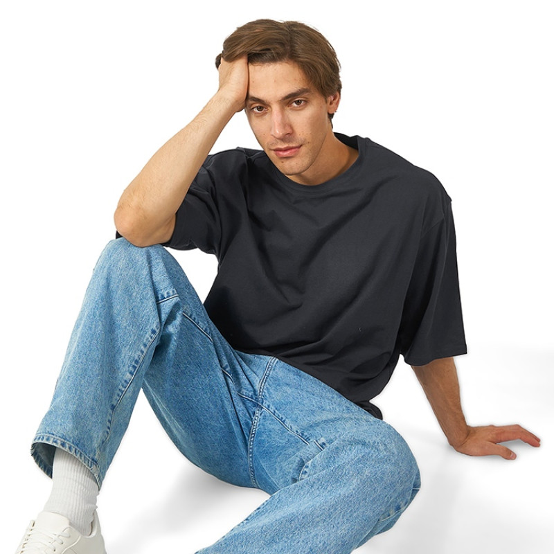 Футболка Berlin к/р оверсайз, 100% хлопок, 180гр, темно-серый