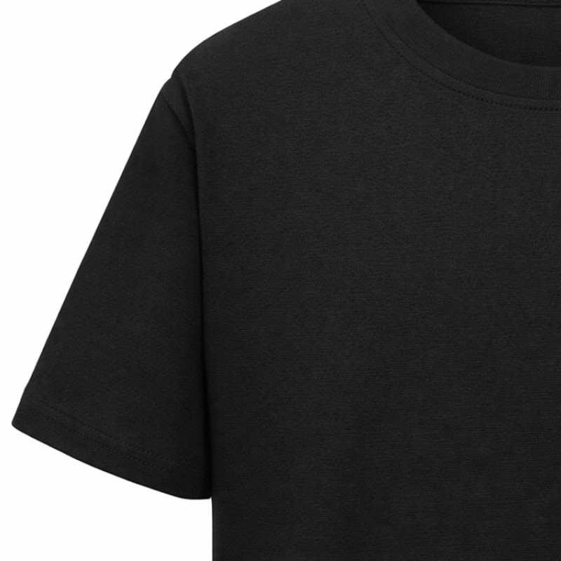 Футболка Kyoto из джерси 180 г/м2 с пич отделкой, унисекс, черный