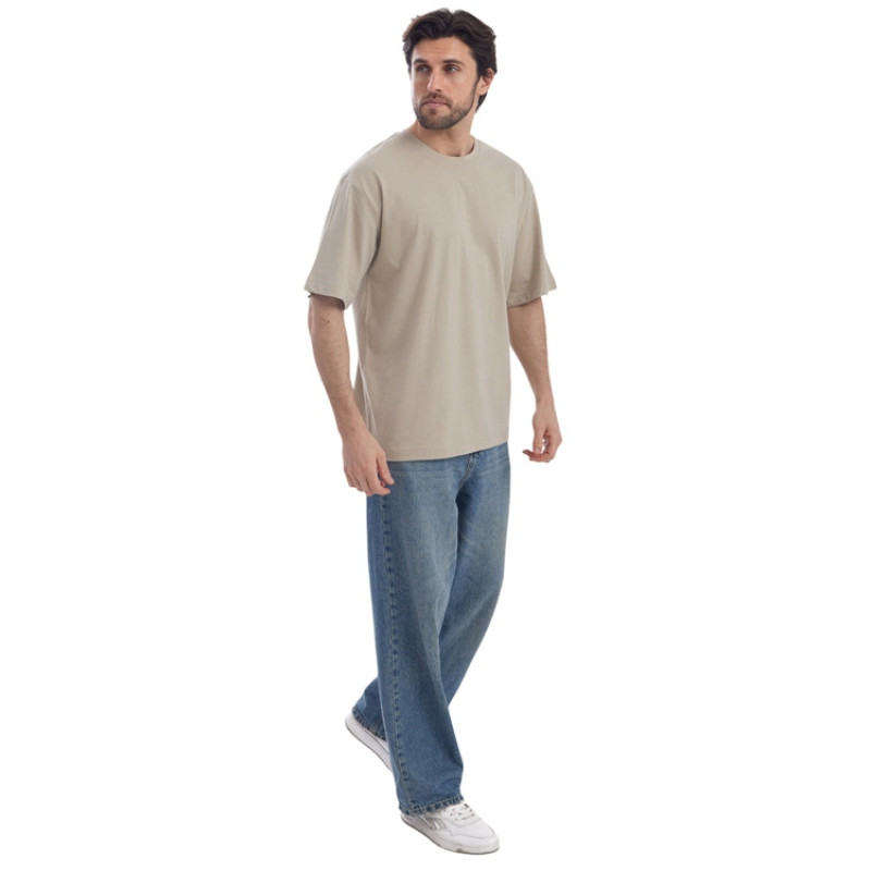 Футболка Kyoto из джерси 180 г/м2 с пич отделкой, унисекс, оливковый