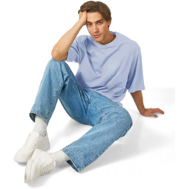 Футболка Berlin к/р оверсайз, 100% хлопок, 180гр, небесно-голубой