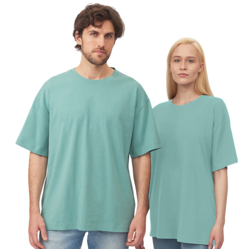 Футболка оверсайз «Vienna» унисекс , припылено-бирюзовый