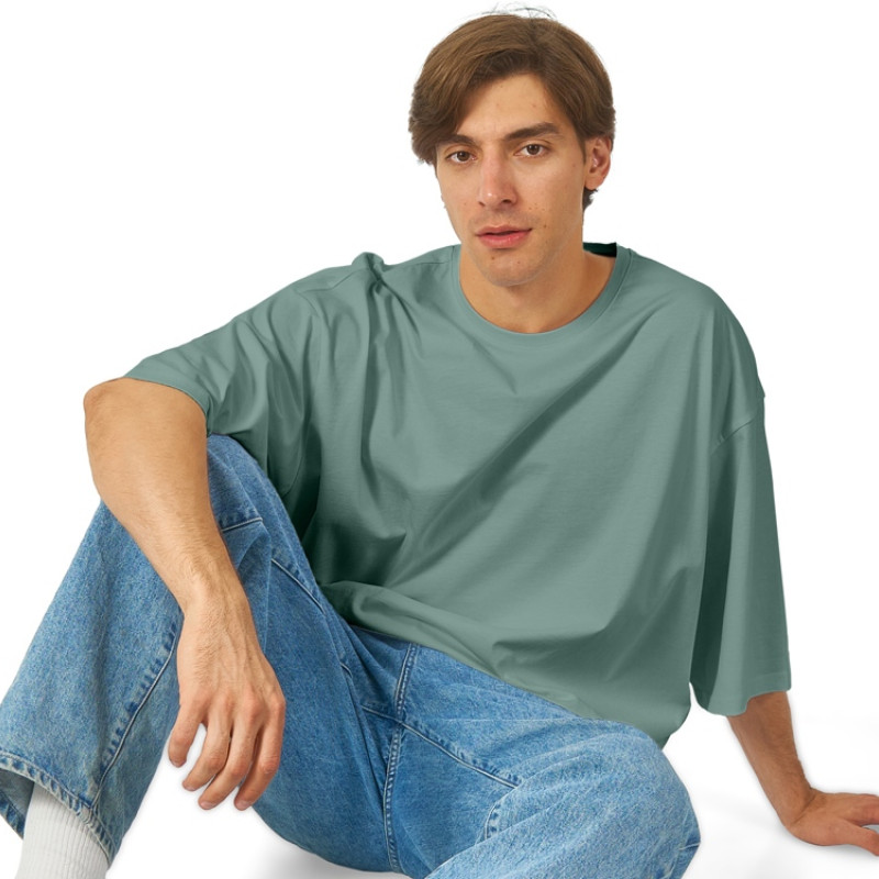 Футболка Berlin к/р оверсайз, 100% хлопок, 180гр, пыльно-бирюзовый Футболка Berlin к/р оверсайз, 100% хлопок, 180гр, пыльно-бирюзовый