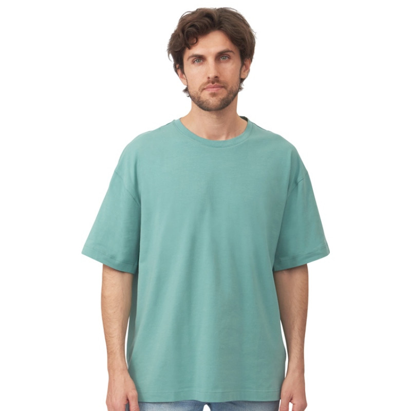 Футболка оверсайз «Vienna» унисекс , припылено-бирюзовый