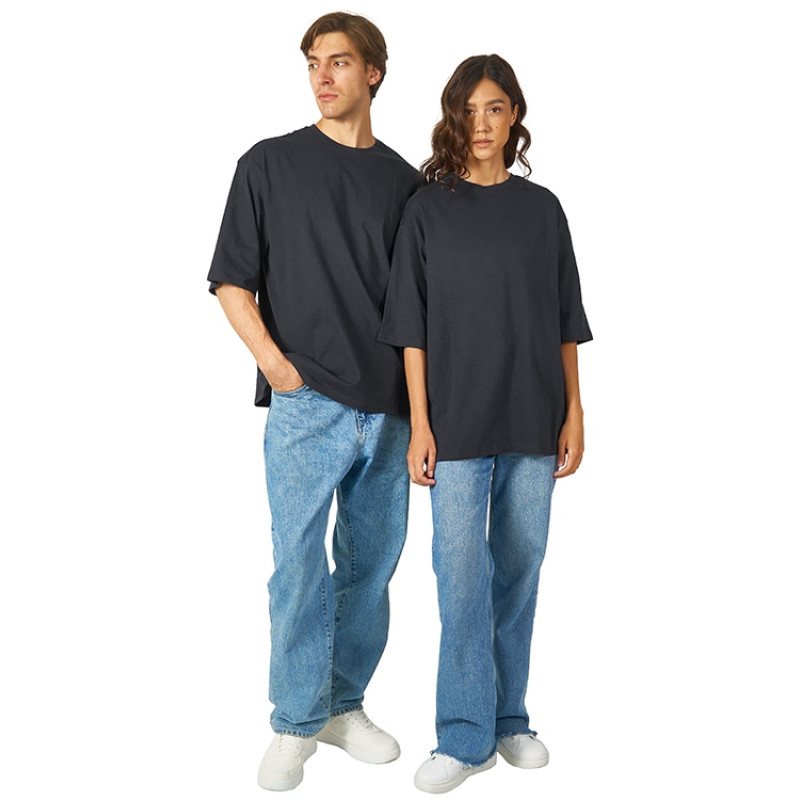 Футболка Berlin к/р оверсайз, 100% хлопок, 180гр, темно-серый