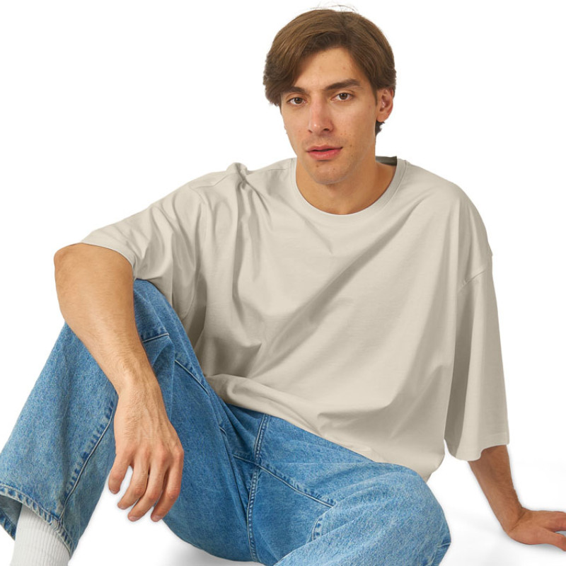 Футболка Berlin к/р оверсайз, 100% хлопок, 180гр, бежевый Футболка Berlin к/р оверсайз, 100% хлопок, 180гр, бежевый