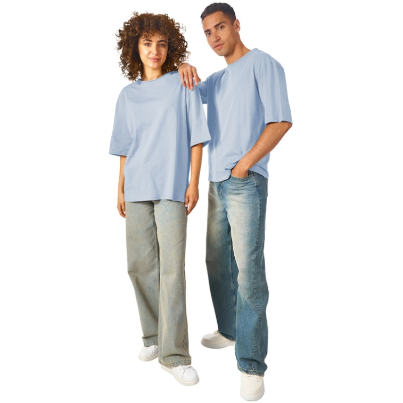 Футболка оверсайз «Liyon» унисекс, небесно-голубой Футболка оверсайз «Liyon» унисекс, небесно-голубой