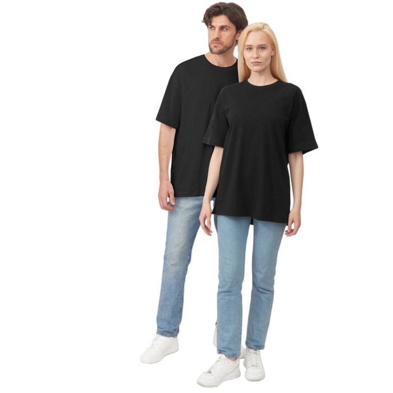 Футболка оверсайз «Vienna» унисекс , черный