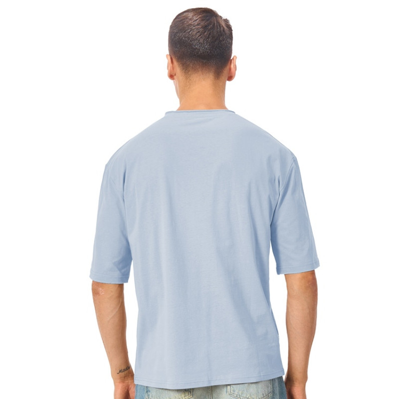 Футболка оверсайз «Liyon» унисекс, небесно-голубой Футболка оверсайз «Liyon» унисекс, небесно-голубой