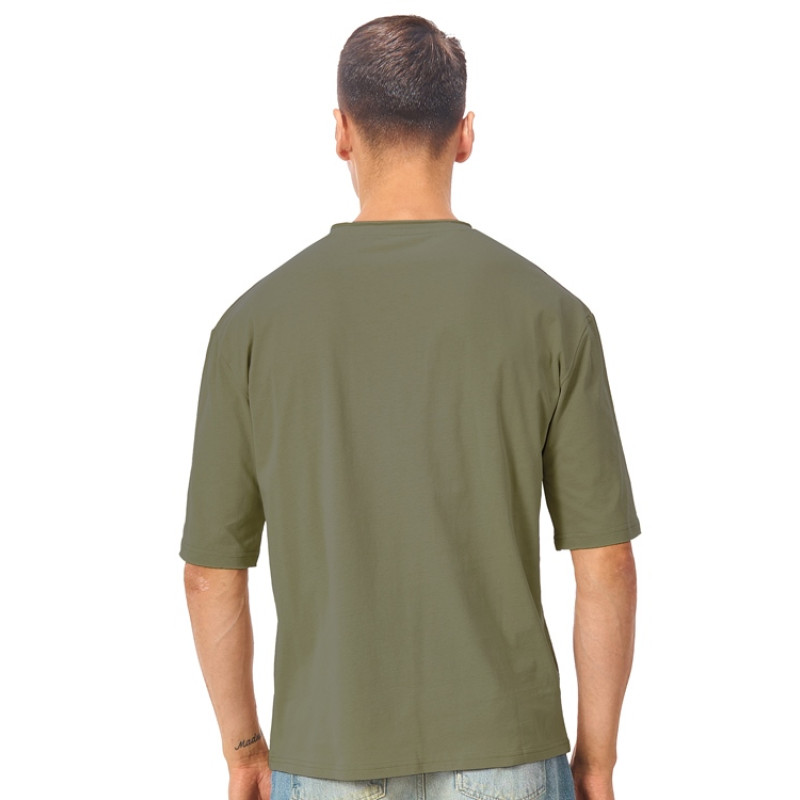 Футболка оверсайз «Liyon» унисекс, хаки