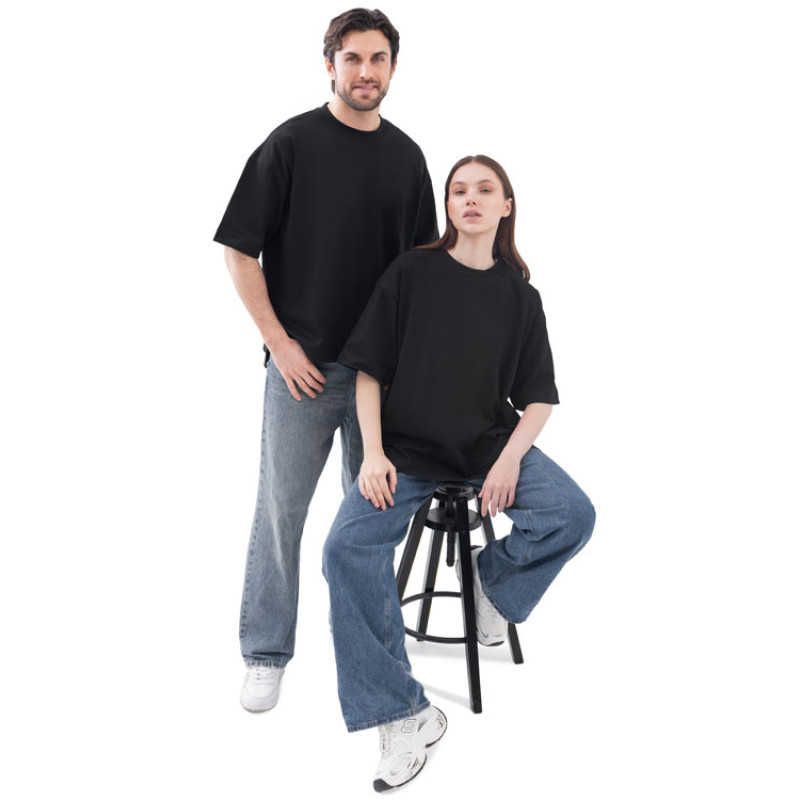 Футболка оверсайз «Beta.01» унисекс, черный