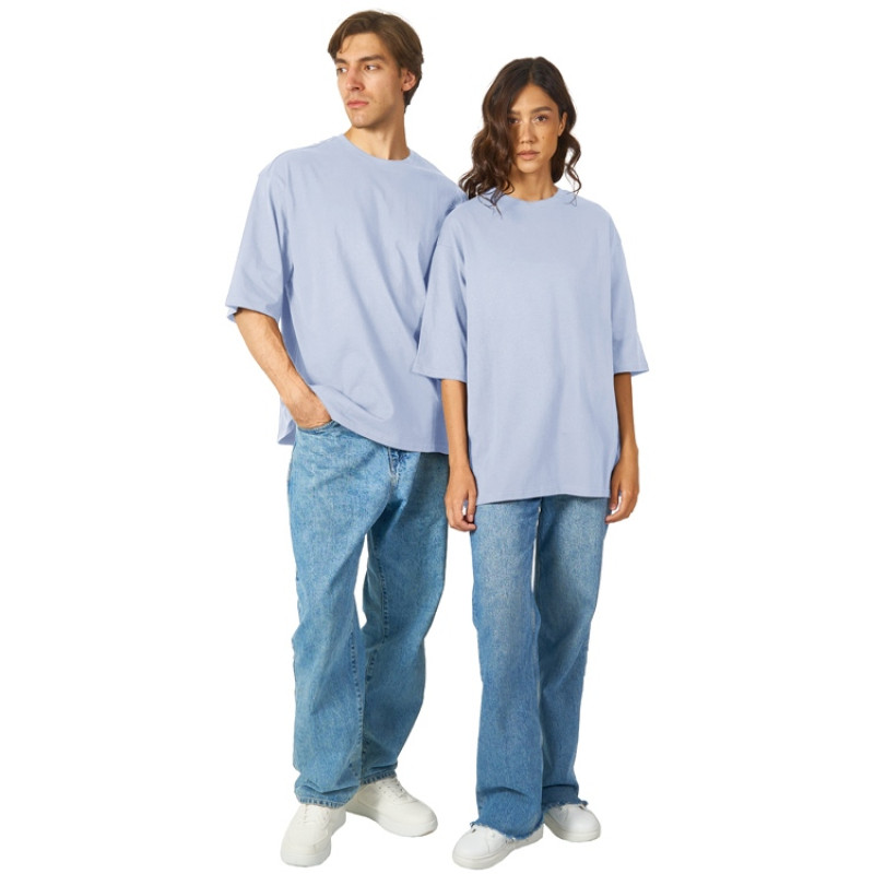 Футболка Berlin к/р оверсайз, 100% хлопок, 180гр, небесно-голубой