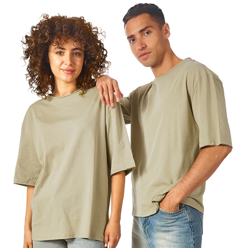 Футболка оверсайз «Liyon» унисекс, оливковый Футболка оверсайз «Liyon» унисекс, оливковый