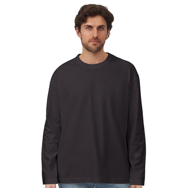 Лонгслив оверсайз «Berlin» унисекс, темно-серый