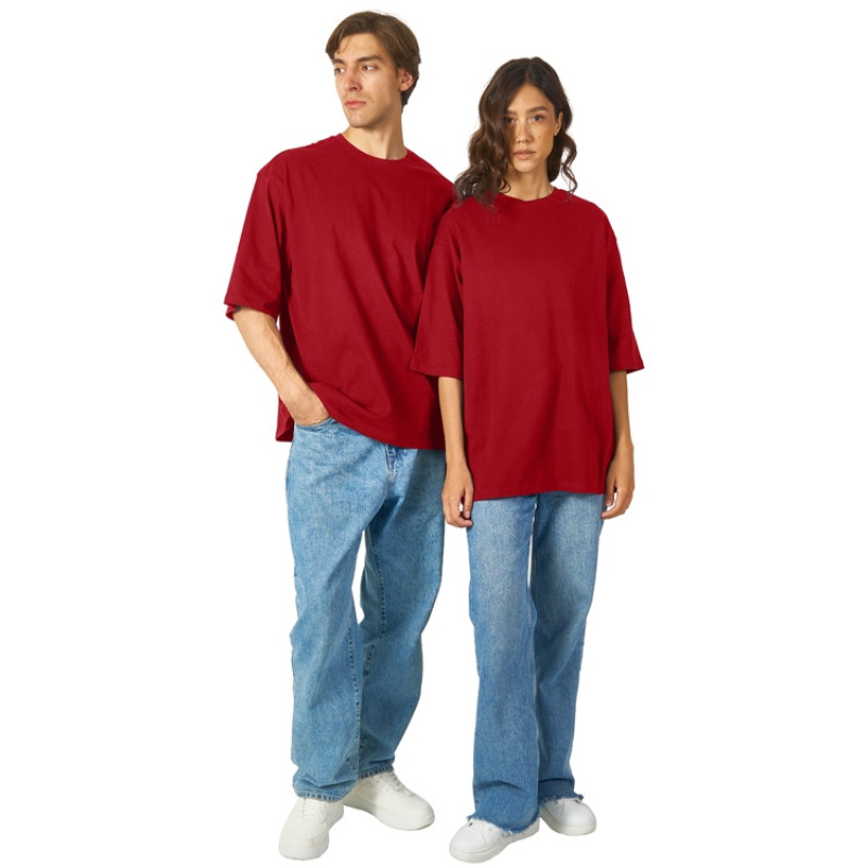 Футболка Berlin к/р оверсайз, 100% хлопок, 180гр, красный