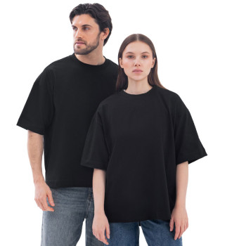 Футболка оверсайз «Beta.01» унисекс, черный