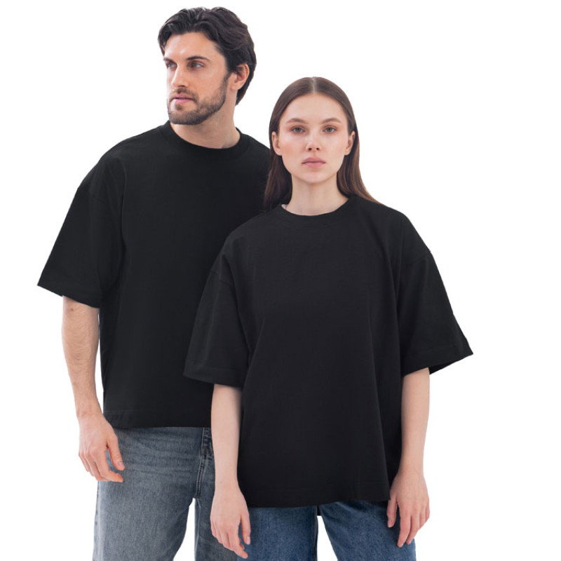 Футболка оверсайз «Beta.01» унисекс, черный