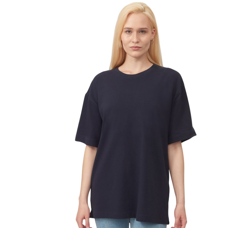 Футболка оверсайз «Vienna» унисекс , темно-синий